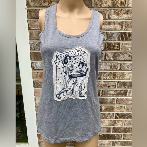 Grey Collectibles Luke & Leia Starwars Racerback Tank Top - Picture 3 of 11